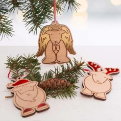 Herdy Angel Wooden Christmas Decoration