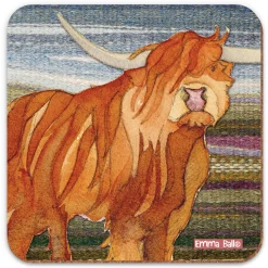 Highland Coo Coaster
