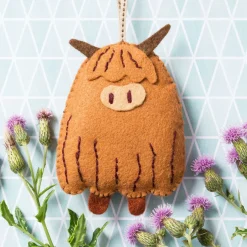 Highland Cow Felt Craft Mini Kit