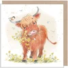 Highland Cow Greetings Card