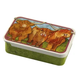 Highland Cow Mini Slider Tin