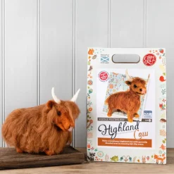 Highland Cow Needle Felting Craft Kit