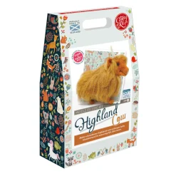 Highland Cow Needle Felting Craft Kit