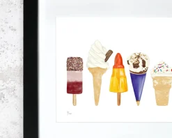 Ice Cream Print by Corinne Alexander