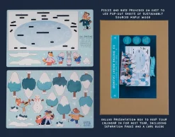 Ice Skating Pop Out and Build Advent Calendar