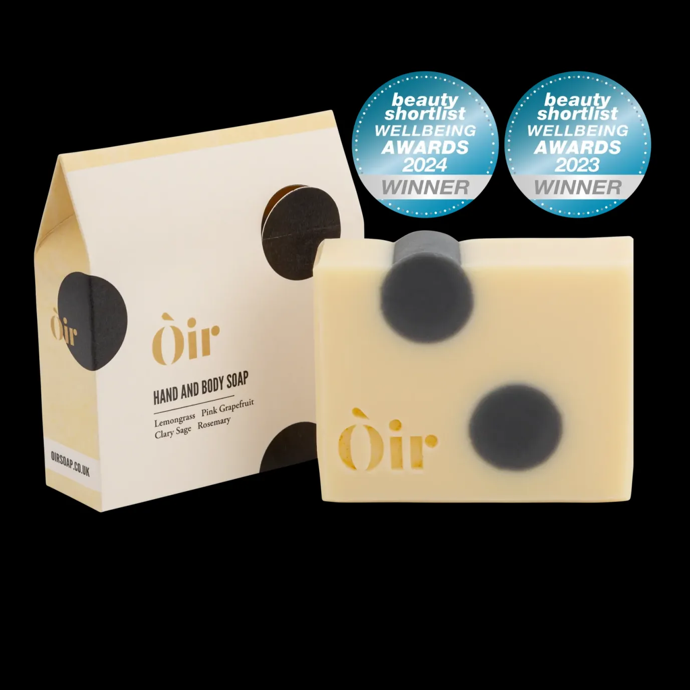 Òir Lemongrass, Pink Grapefruit, Clary Sage, Rosemary Luxury Hand & Body Soap