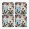 Kew Gardens Bee Floral Coasters (Set of 4)
