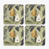 Kew Gardens Fruit and Floral Coasters (Set of 4)