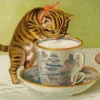 Kitty - Little Vintage Greeting Card