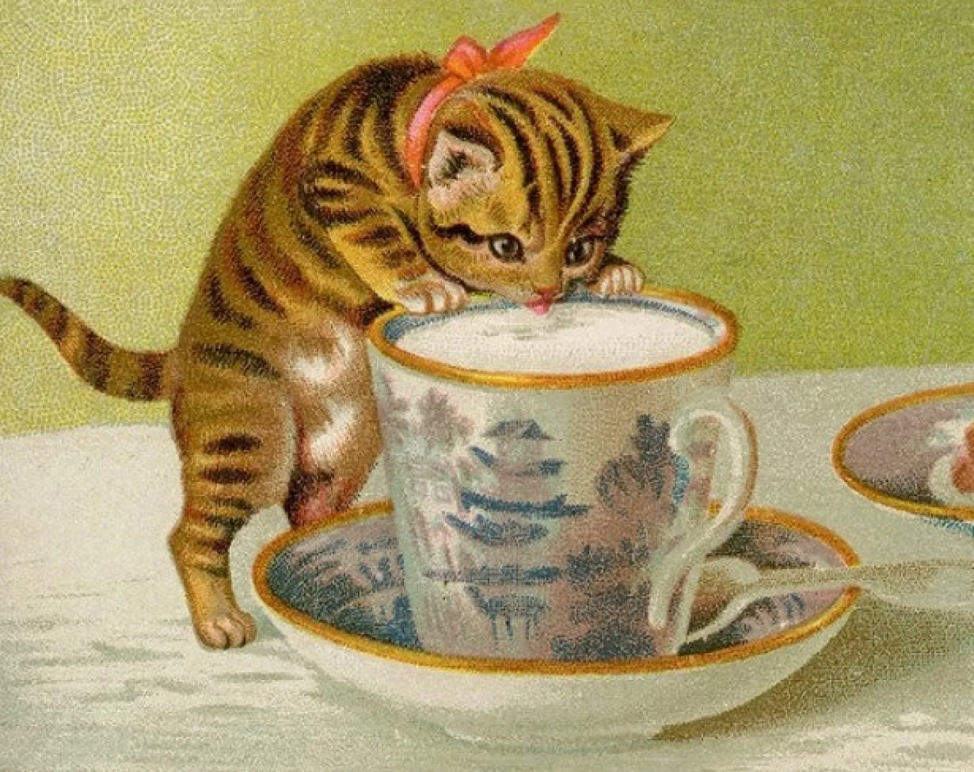Kitty - Little Vintage Greeting Card