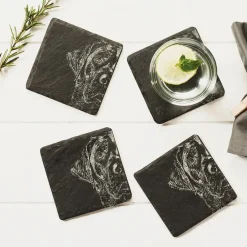 Labrador - Set of 4 Slate Coasters