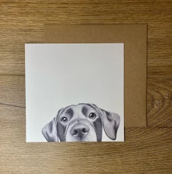 Lenny Labrador Greetings Card