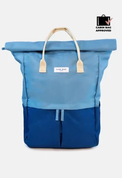 Light Blue and Navy Hackney Large Backpack