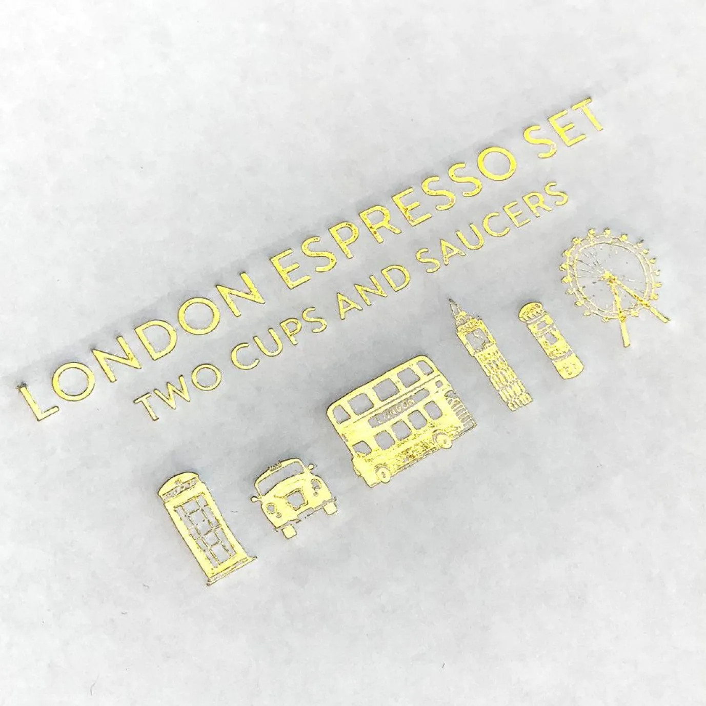 London Skyline Espresso Set