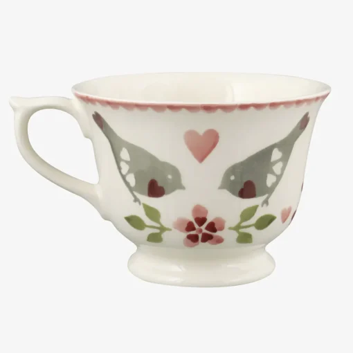Lovebirds Large Teacup & Saucer Boxed