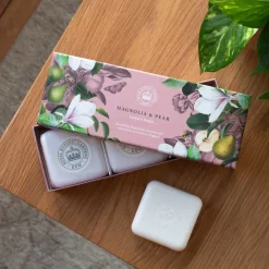 Magnolia & Pear Triple Soap Gift Box