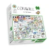 Map of Cornwall 1000 Piece Jigsaw Puzzle