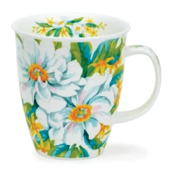 Nevis White Anemones Mugs