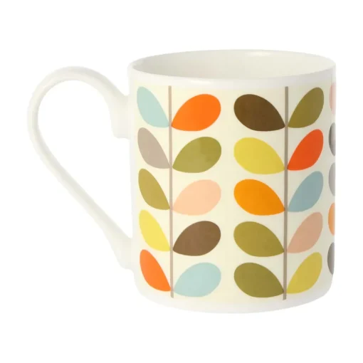 Orla Kiely Multi Color 10 Stem Bone China Mug