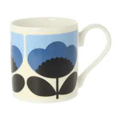Orla Kiely Spring Bloom Blue Bone China Mug