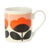 Orla Kiely Spring Bloom Orange Bone China Mug