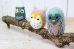 Owl Family Needle Felting Kit