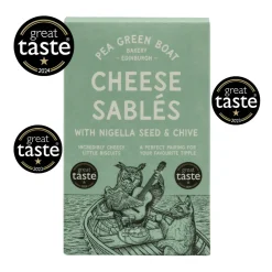 Pea Green Boat Bakery Cheese Sablés with Nigella Seed & Chive