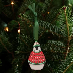 Penguin Wooden Christmas Decoration