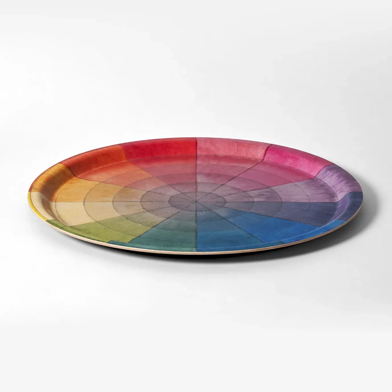 Philipp Otto Runge Color Wheel Birchwood Tray