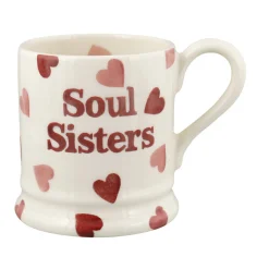 Pink Hearts Soul Sisters 1/2 Pint Mug