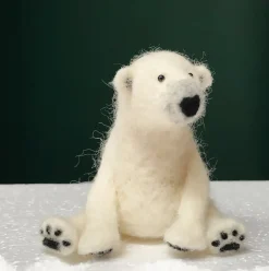 Polar Bear Needle Felting Kit
