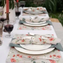 Poppy Meadow Napkins - Set of 4