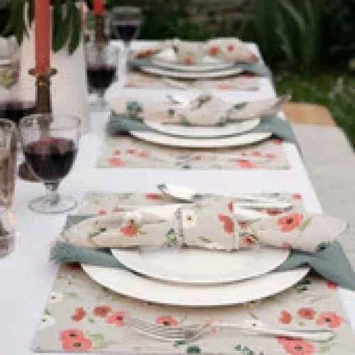 Poppy Meadow Napkins - Set of 4