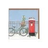 Postbox Bicycle Christmas Card