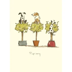 Pupiary Greetings Card