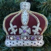 Purple Crystal Crown Decoration by Tinker Tailor London