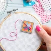 Quilt Block Magnetic Needle Holder