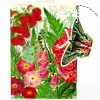 Raspberry Garden Butterfly Hanging Fandangle Card