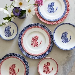 Red Calico Cat 7in Small Plate