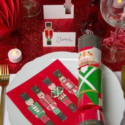 Red Nutcracker Christmas Napkins - 16 pack