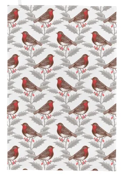 Robin & Holly Tea Towel