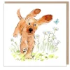 Running Cocker Spaniel Greetings Card