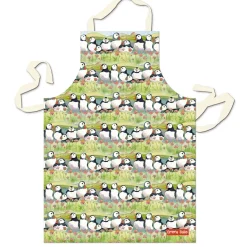 Sea Thrift Puffins Cotton Apron
