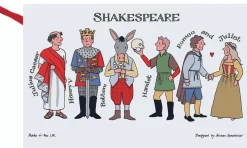 Shakespeare's Characters Tea Towel