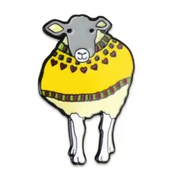 Sheep in Sweaters Enamel Pin in a Tin
