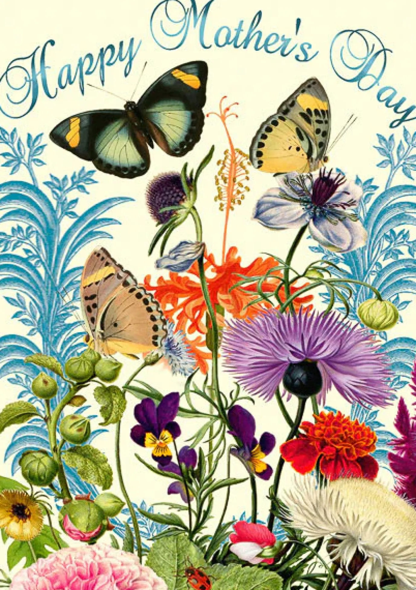 Singing Butterflies Mother's Day Card