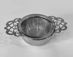 Small Mesh Tea Strainer with Bowl