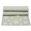 Snowflake Linen 85in Table Runner