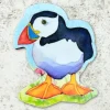 Standing Puffin Die Cut Coaster