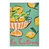 Summer Fruits- Citron Cotton Tea Towel